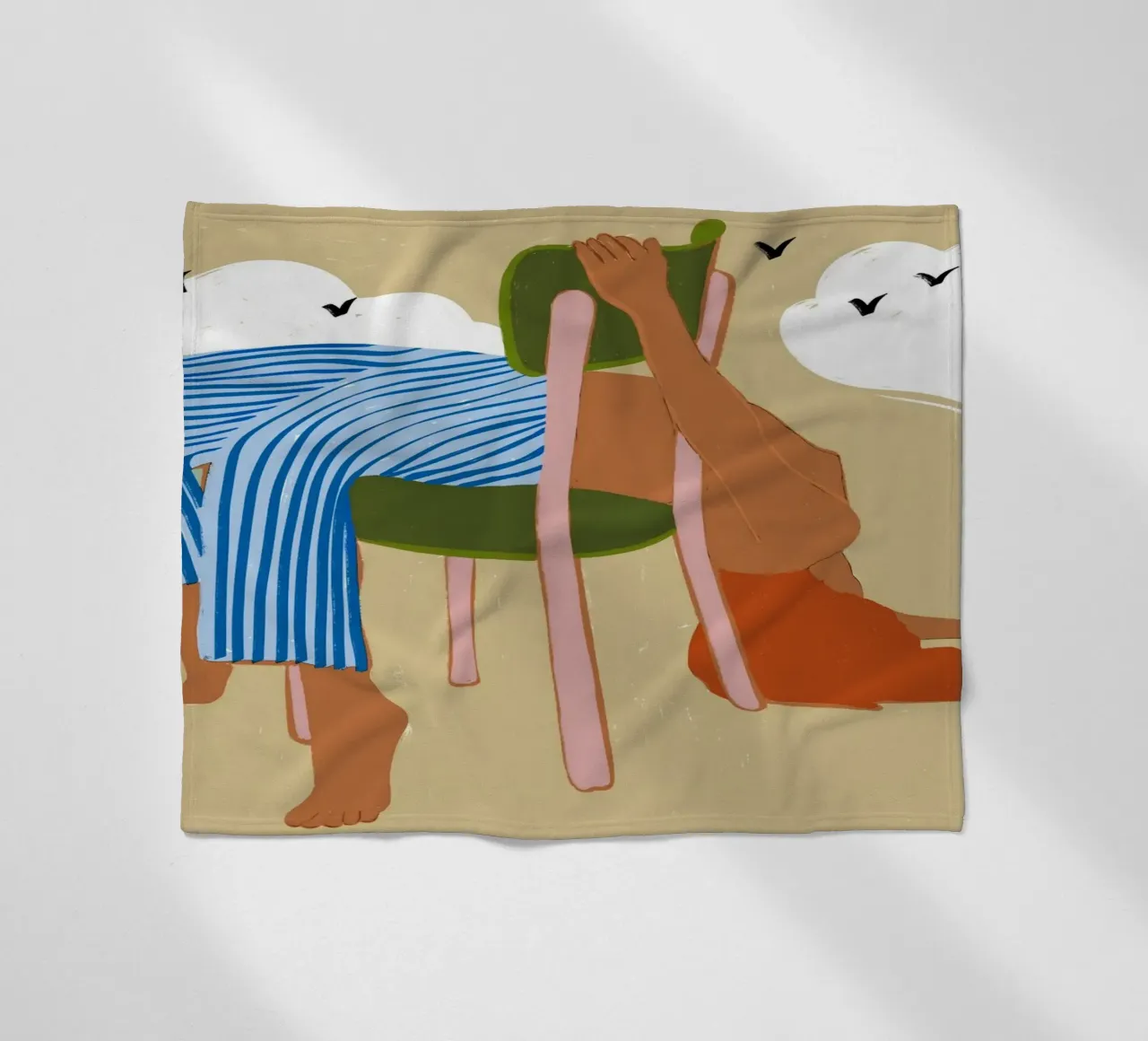 Smoking Up Clouds Eccentrico Weekend Vibes Hippie Boho Concept coperta in pile da 83oranges