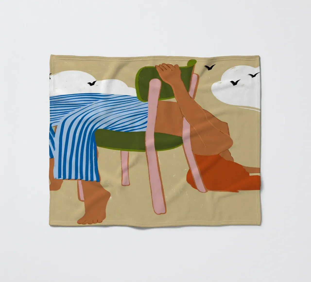 Smoking Up Clouds Eccentrico Weekend Vibes Hippie Boho Concept coperta in pile da 83oranges