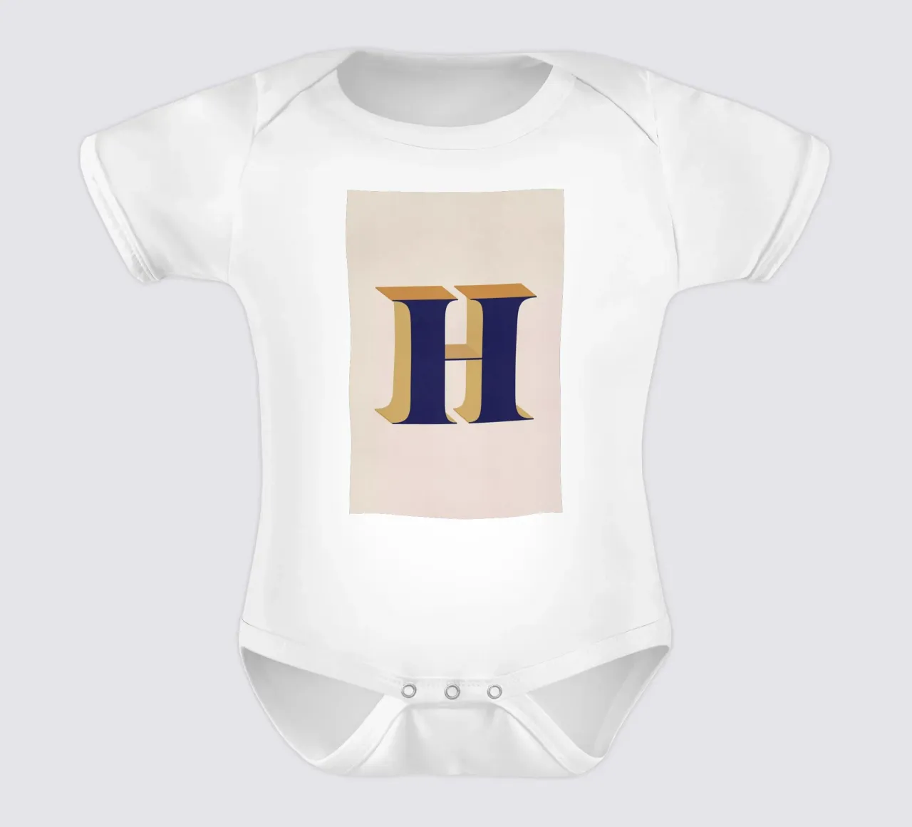 Blue H body neonato maniche corte da daylight design studio