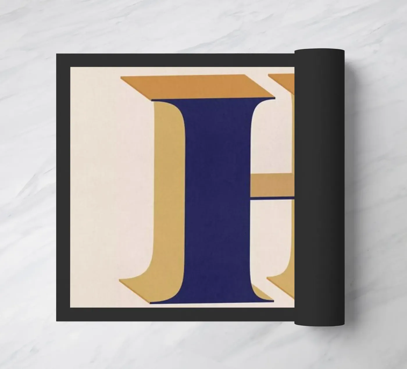 Blue H deurmat van daylight design studio