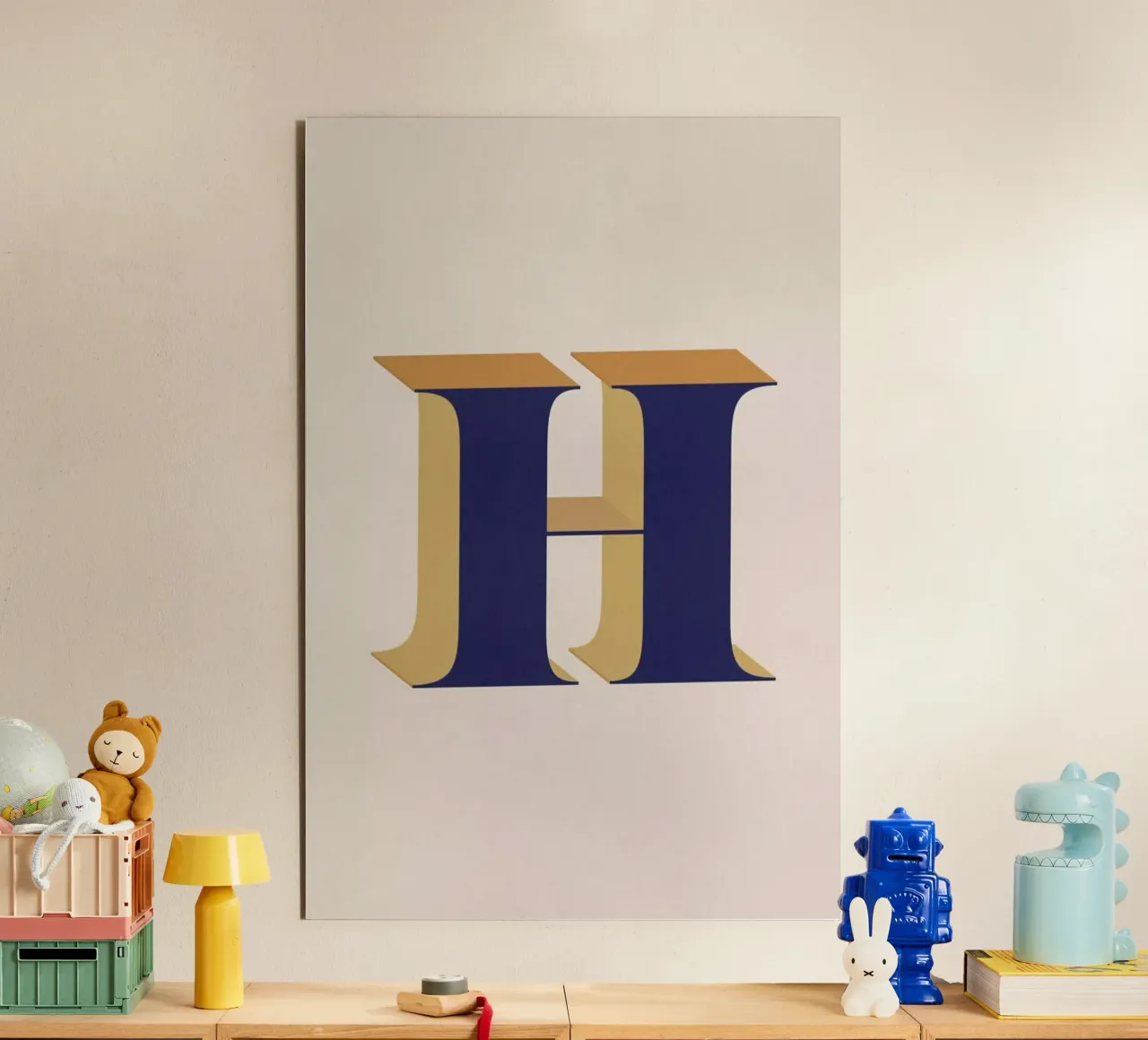 Blue H forex plate by daylight design studio