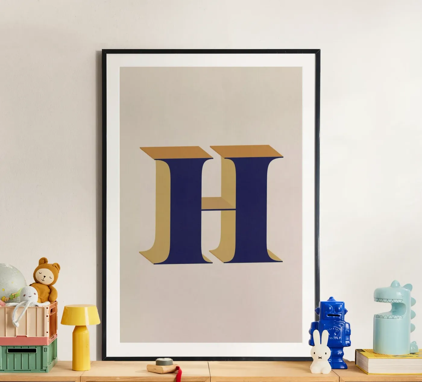 Blue H poster da daylight design studio