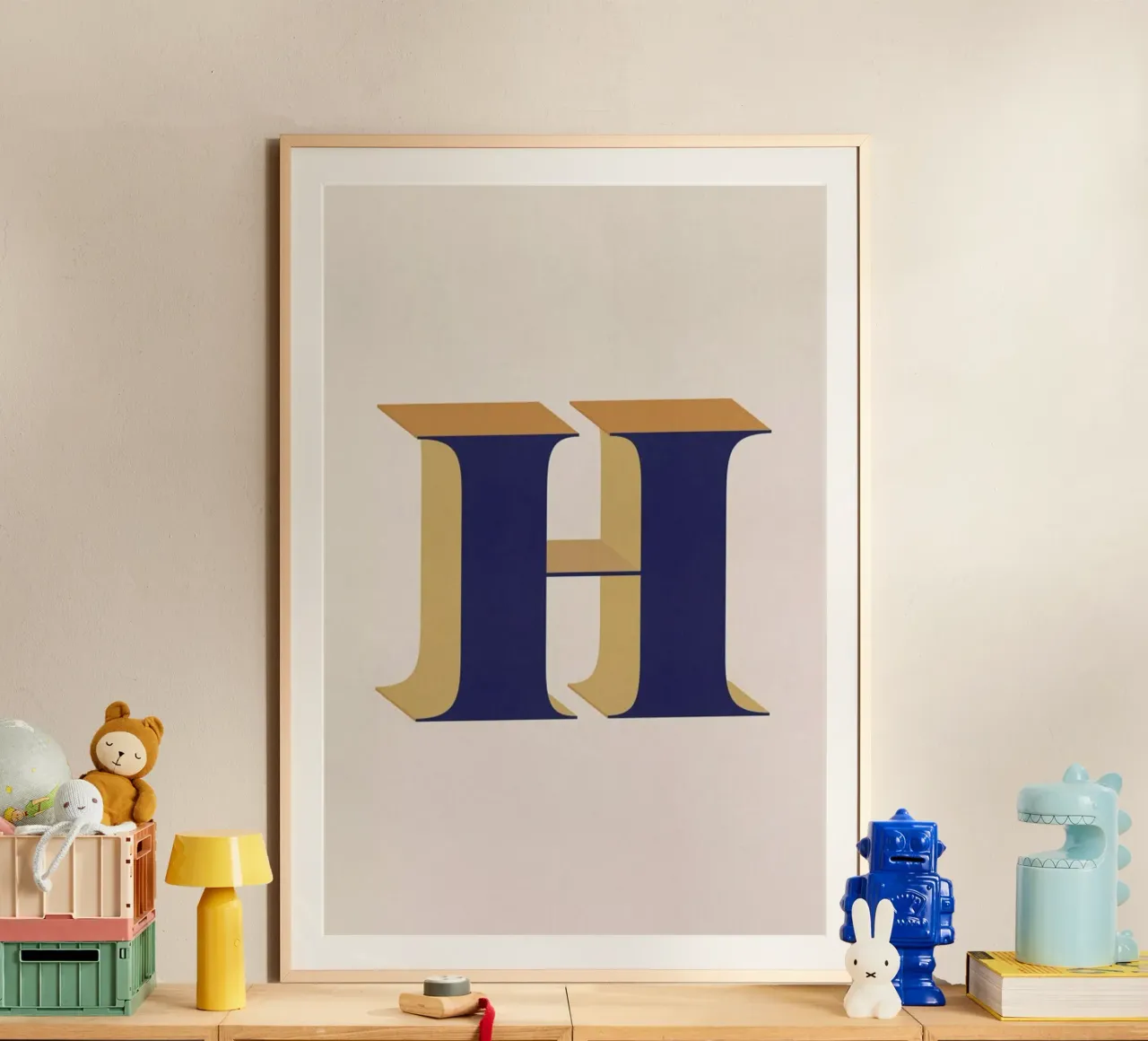 Blue H poster da daylight design studio