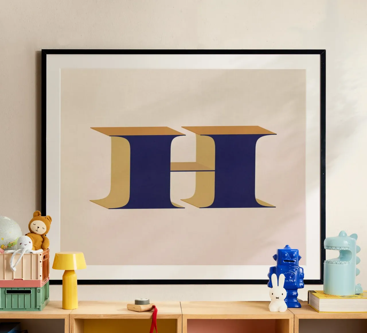 Blue H poster da daylight design studio