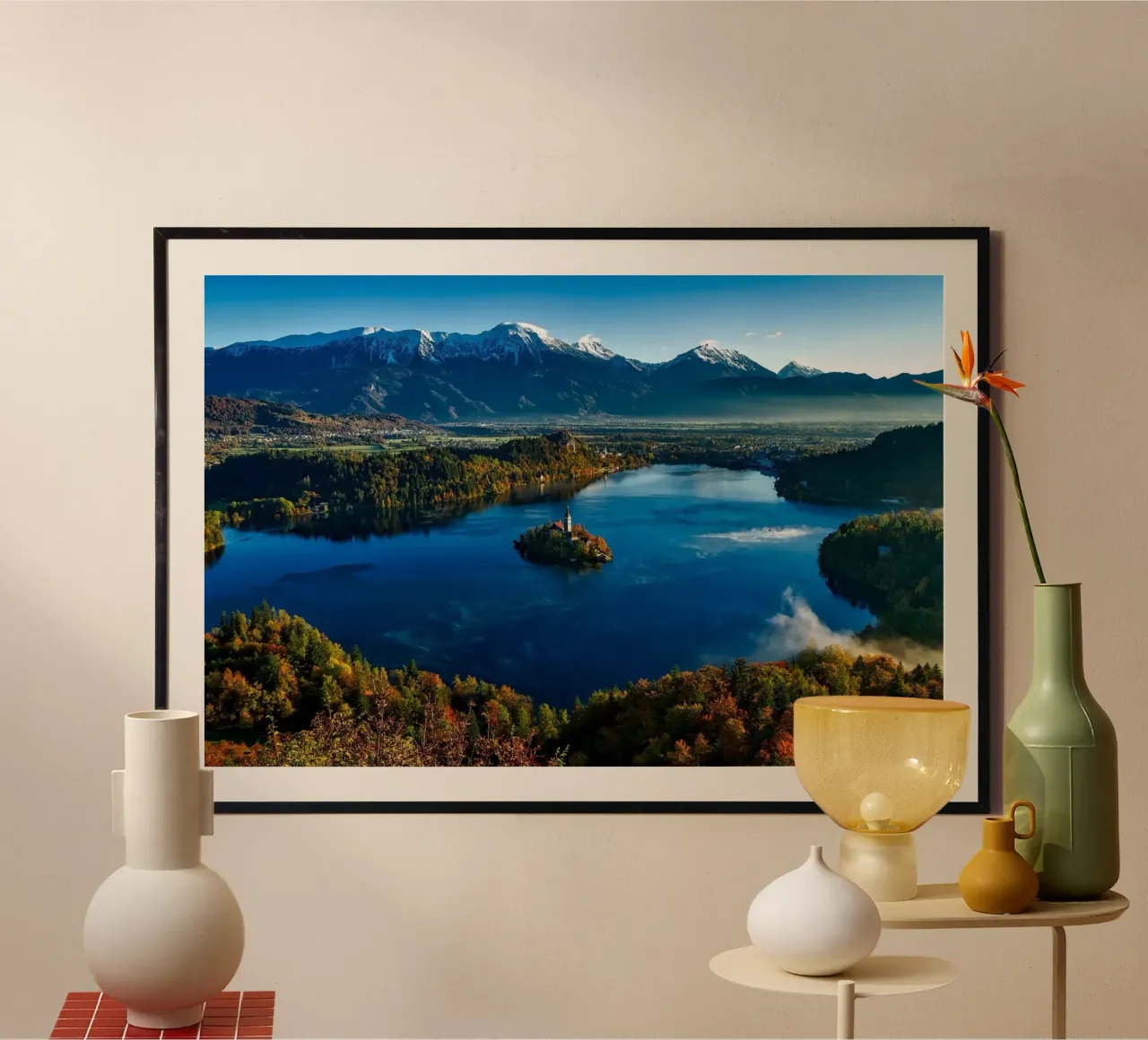 mare natura poster con telaio in alluminio da Bttn