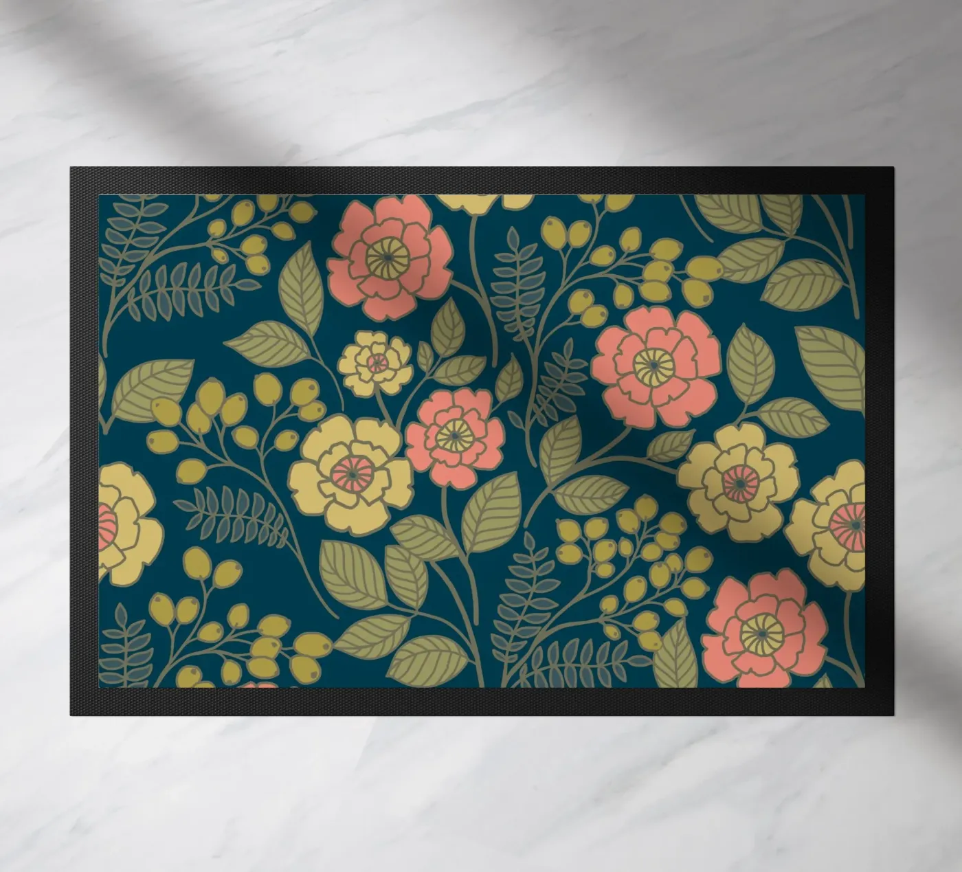 Whimsical floral pattern zerbino da AnnelyBlooms