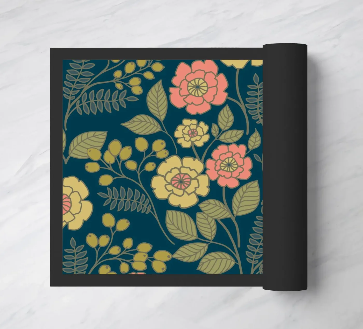 Whimsical floral pattern zerbino da AnnelyBlooms