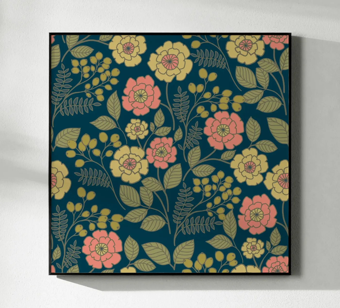 Whimsical floral pattern acryl van AnnelyBlooms