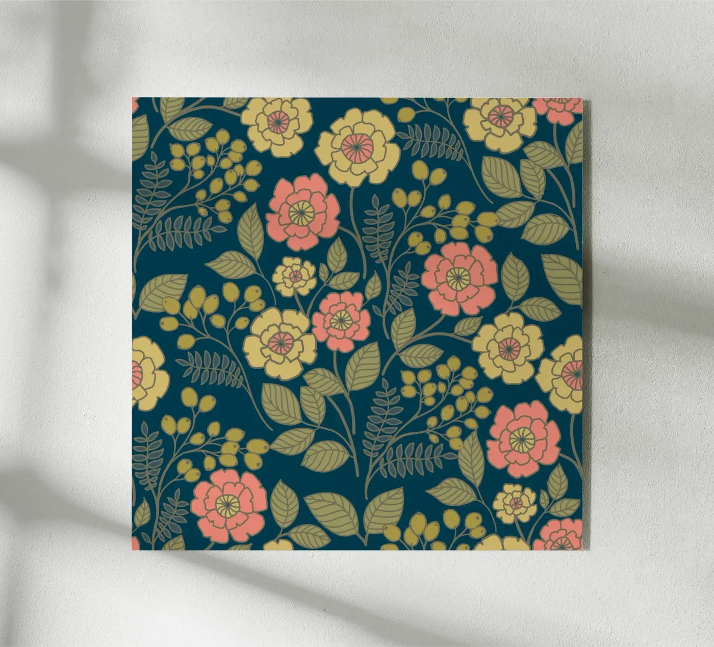 Whimsical floral pattern acryl van AnnelyBlooms