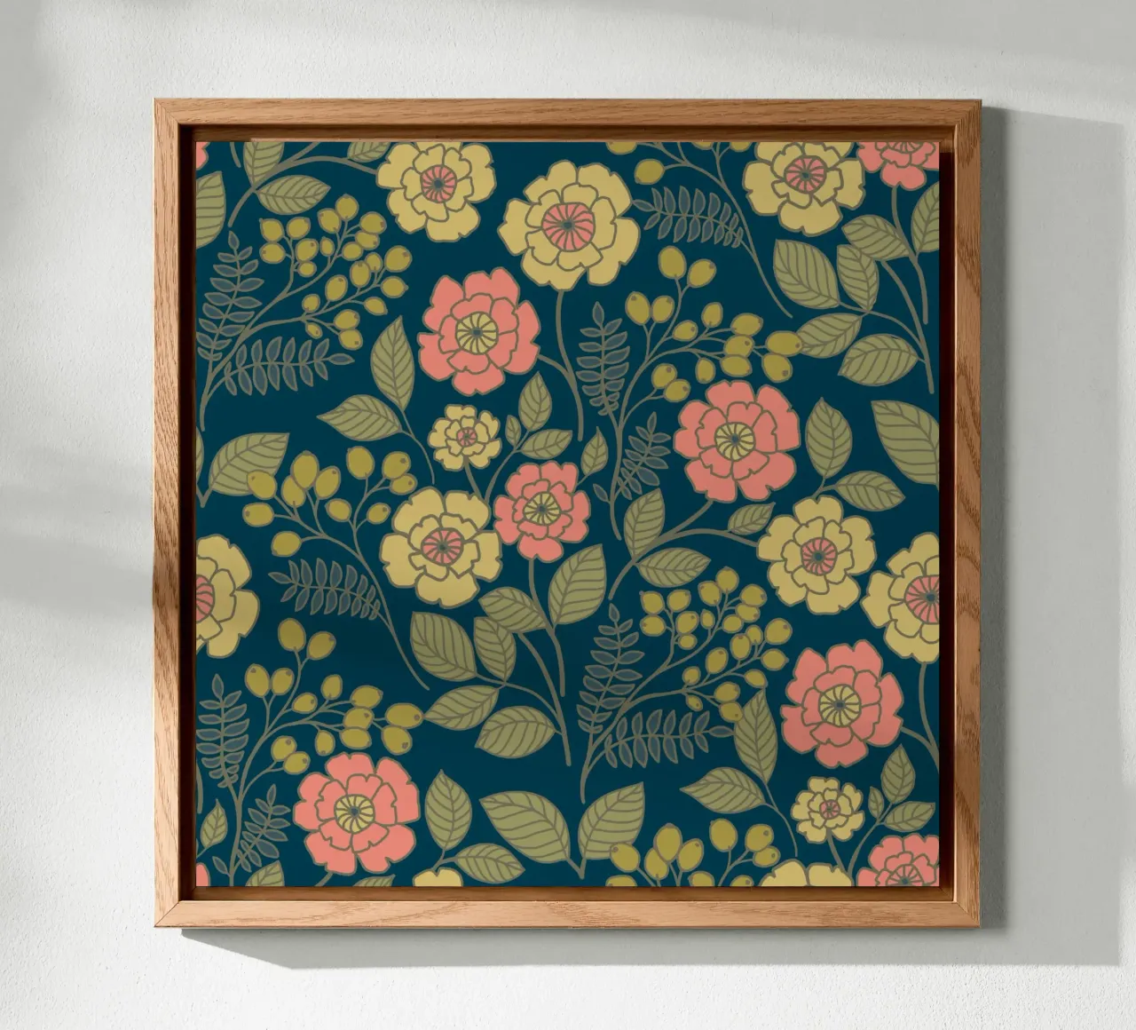 Whimsical floral pattern alluminio dibond da AnnelyBlooms