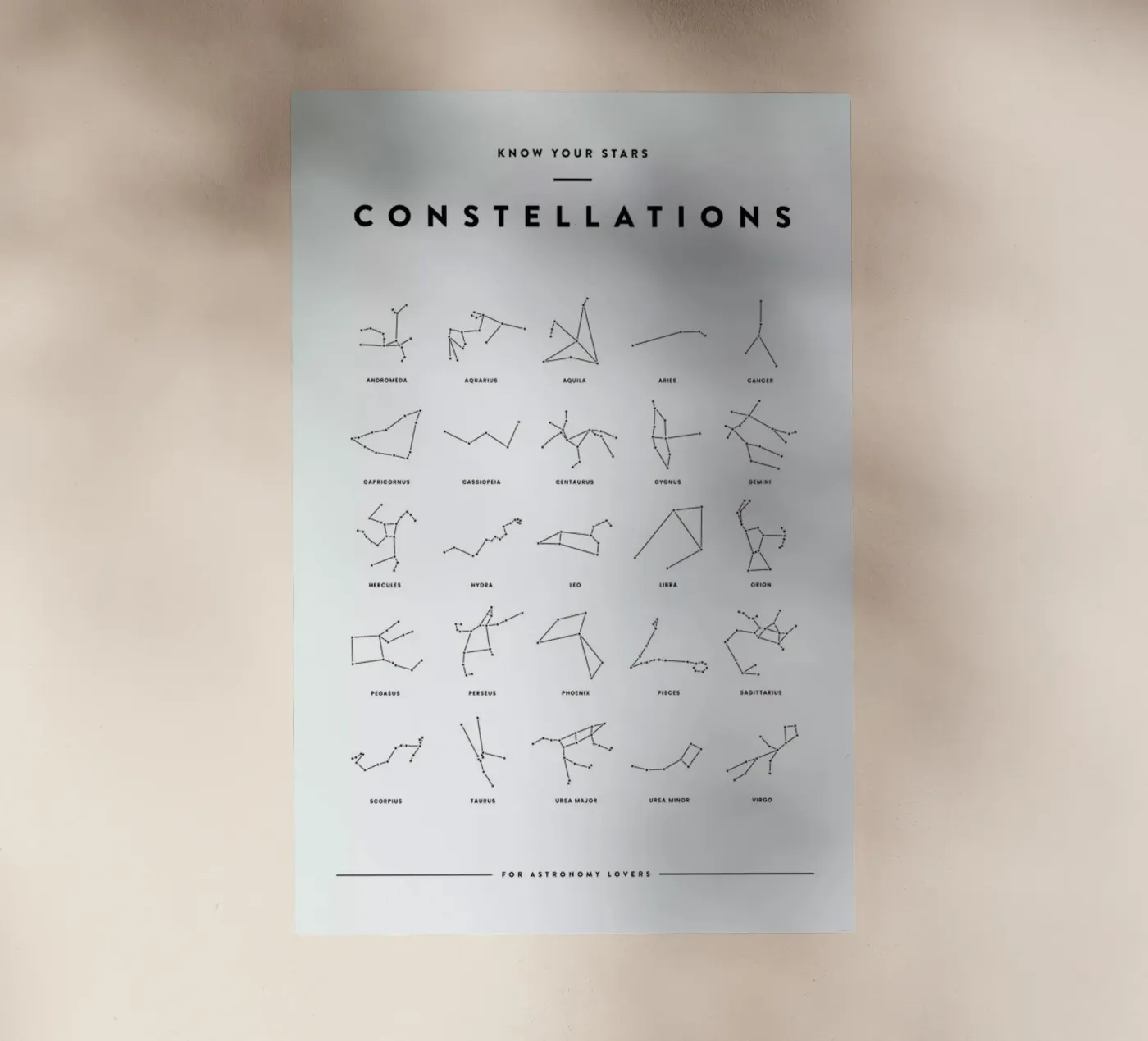 Constellation Chart pellicola backlit da daylight design studio