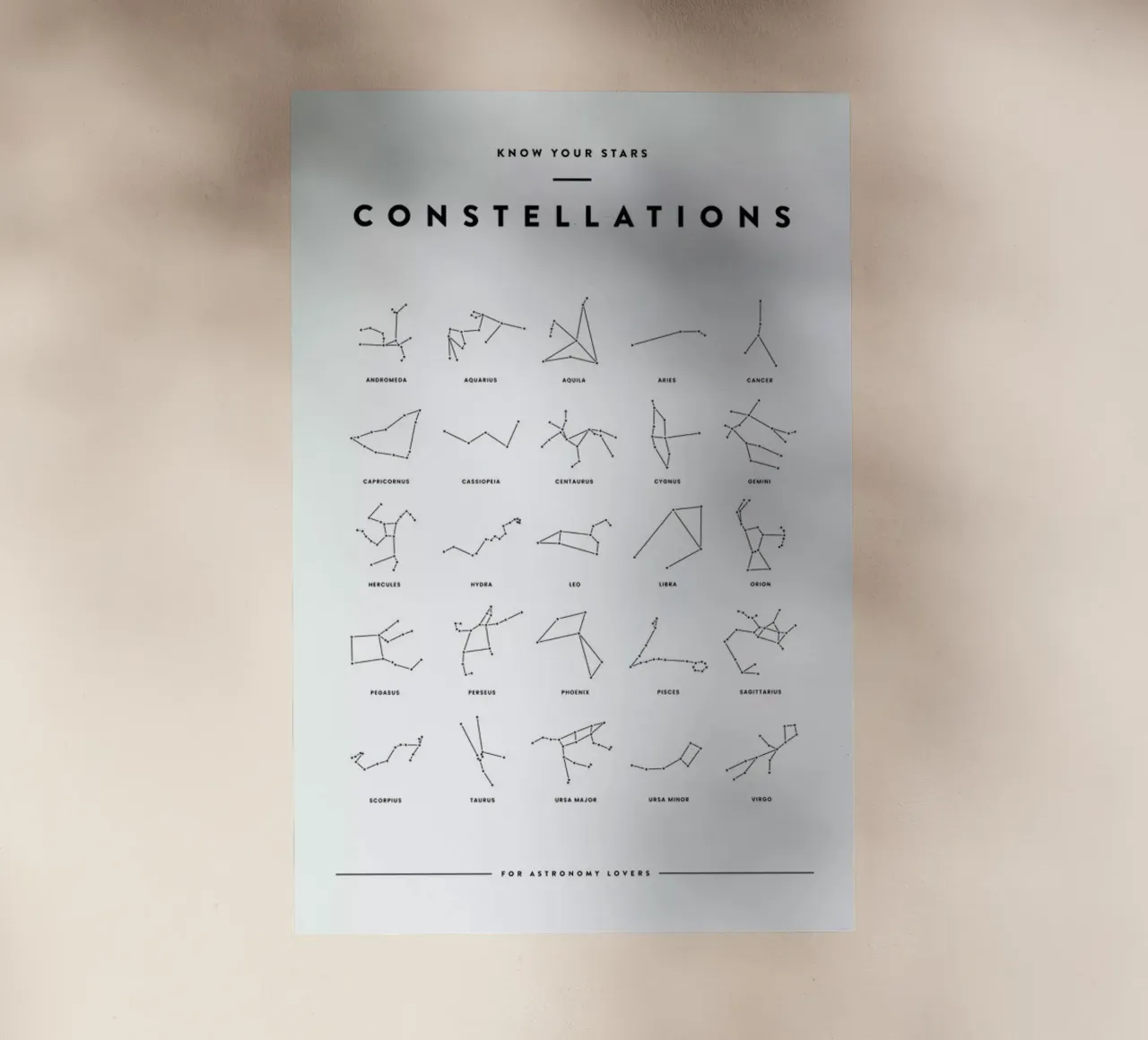 Constellation Chart pellicola backlit da daylight design studio