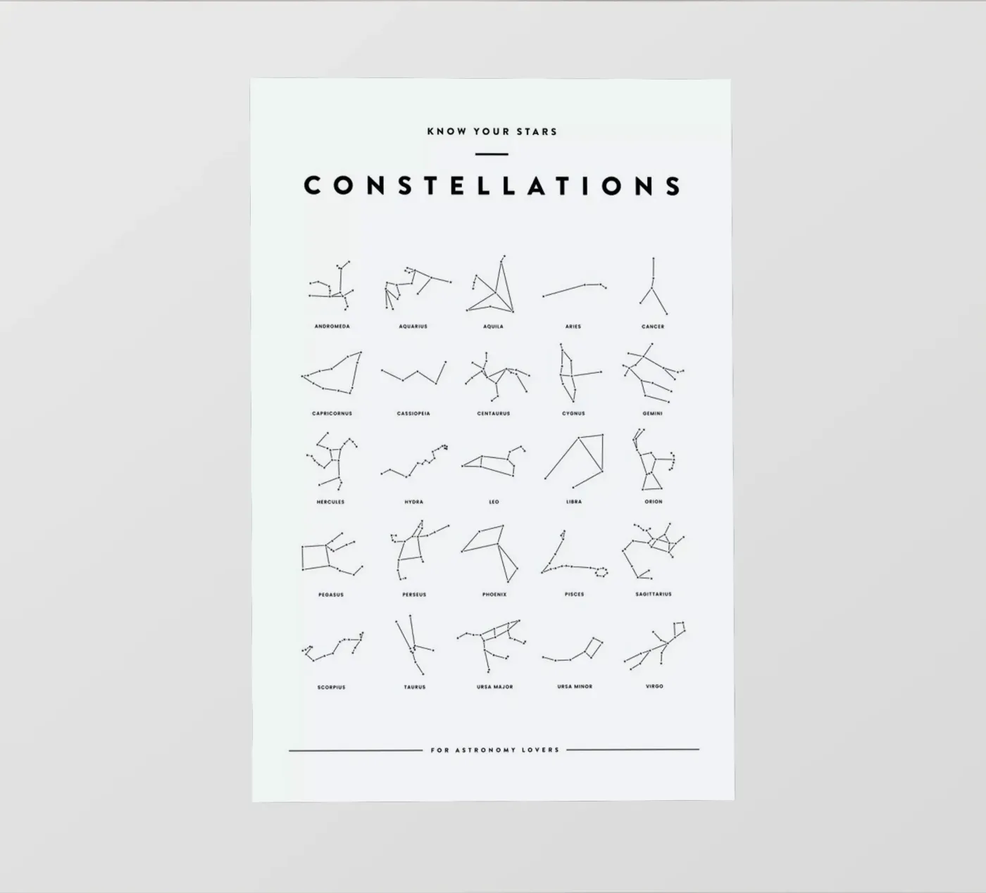 Constellation Chart pellicola backlit da daylight design studio