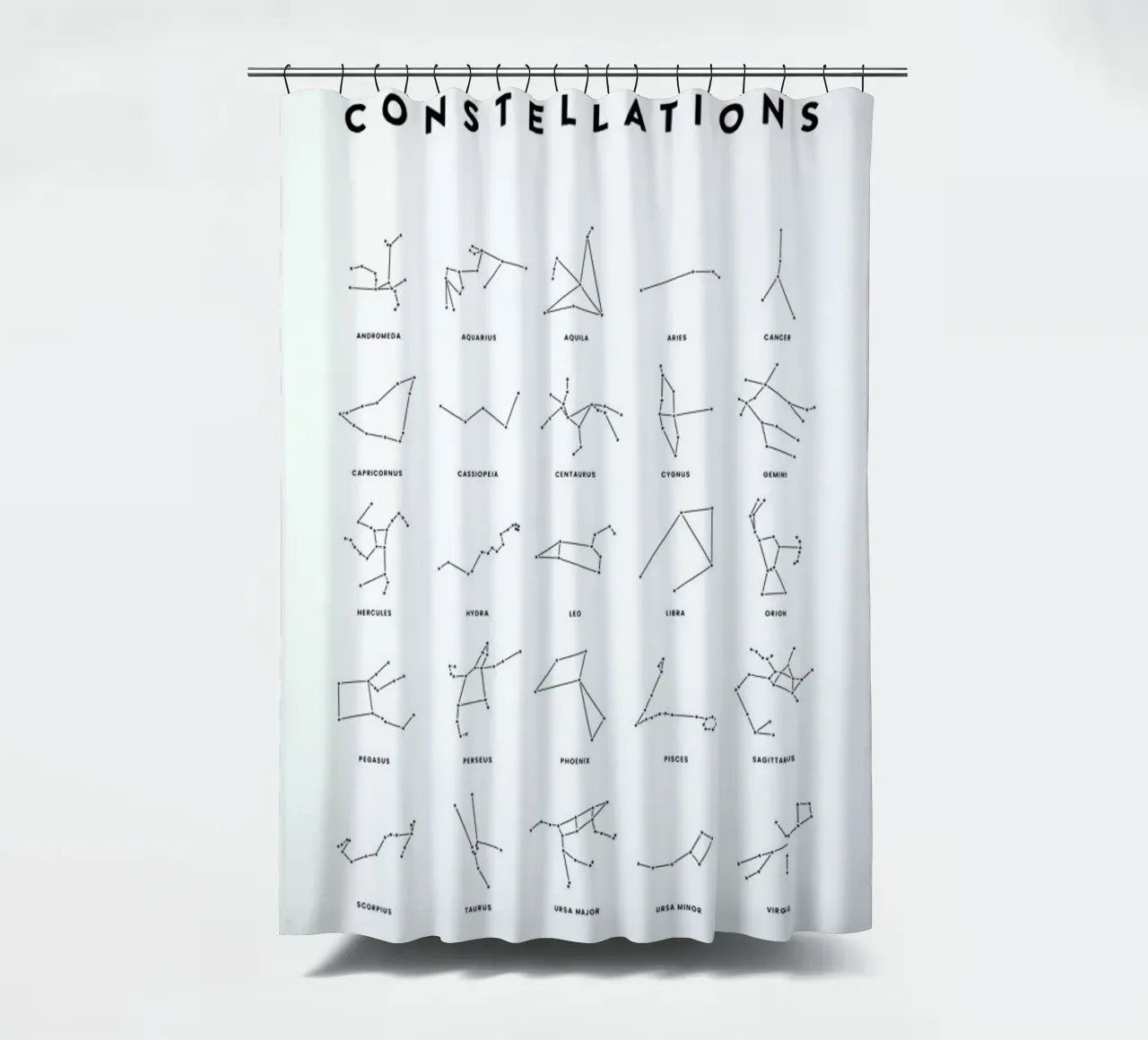 Constellation Chart Duschvorhang von daylight design studio