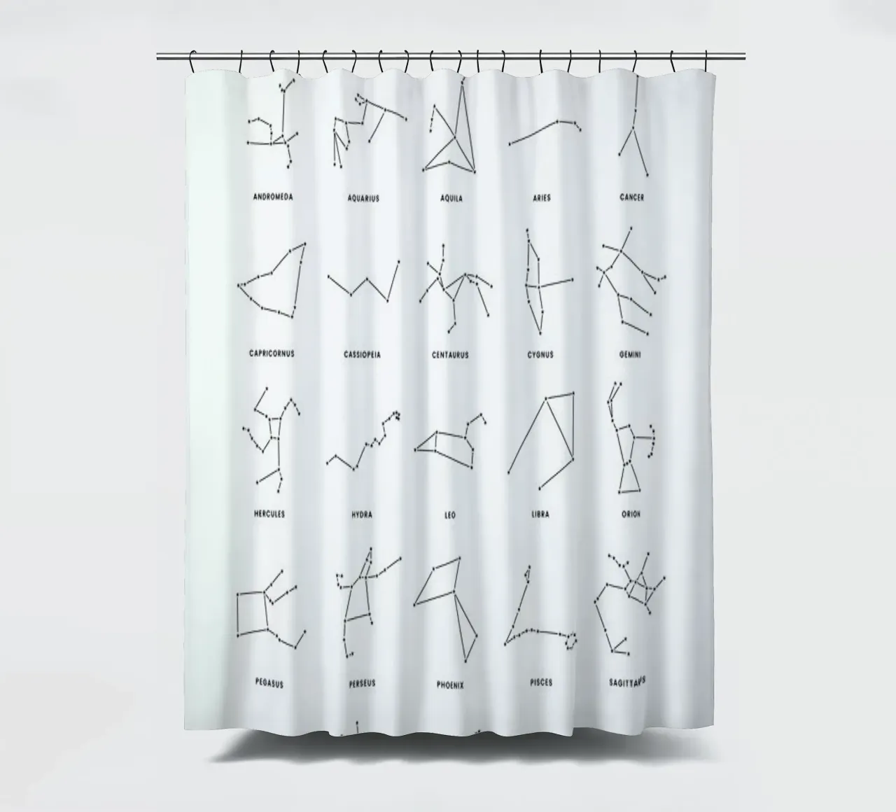 Constellation Chart Duschvorhang von daylight design studio