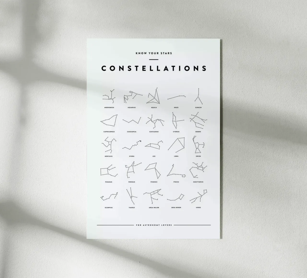 Constellation Chart acryl van daylight design studio