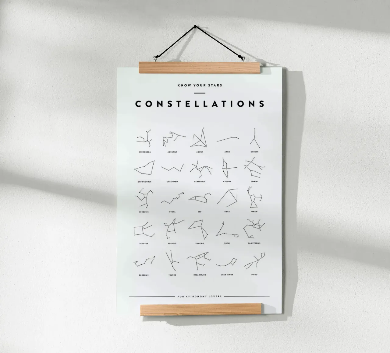 Constellation Chart poster da daylight design studio