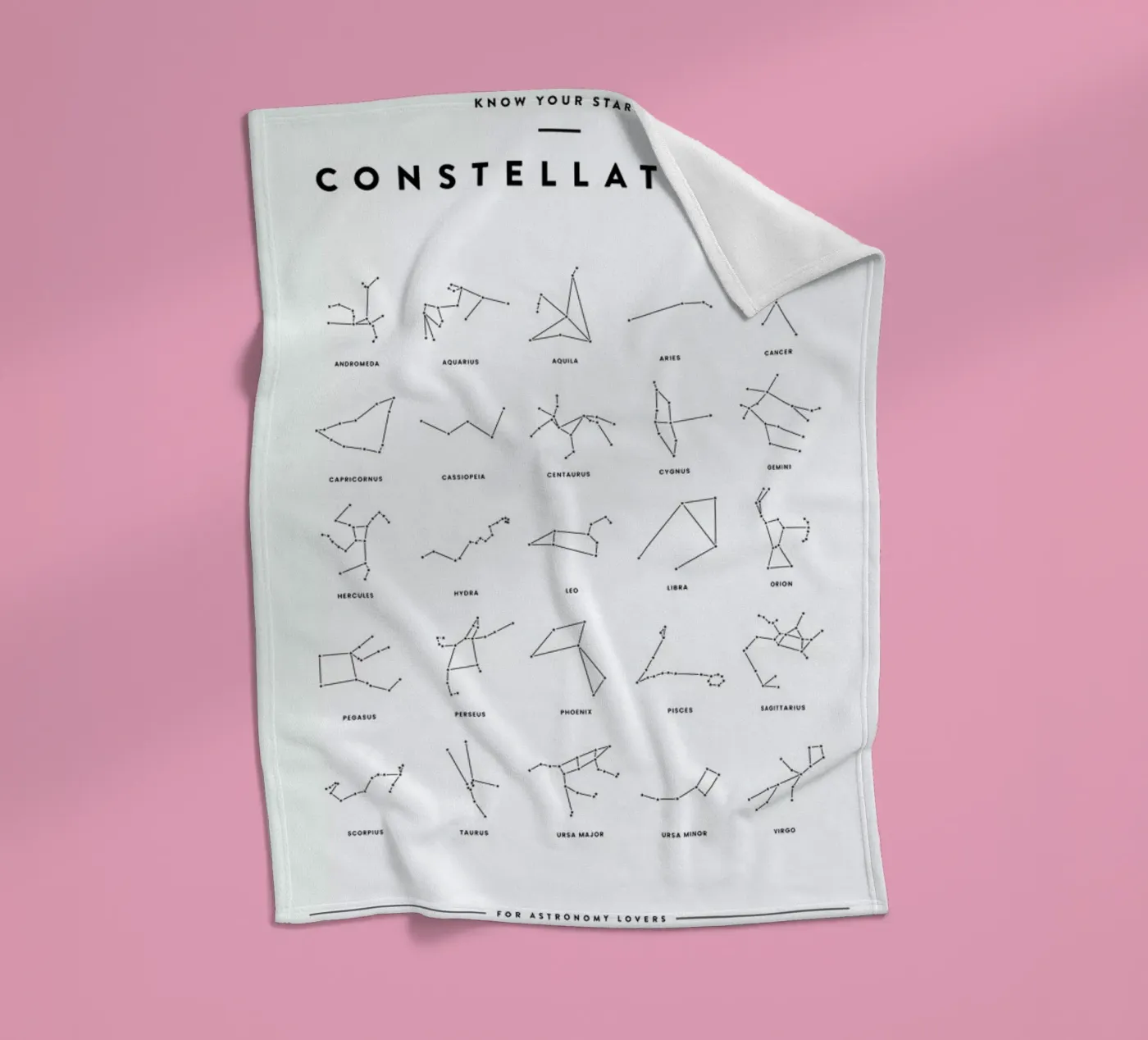 Constellation Chart Fleecedecke von daylight design studio