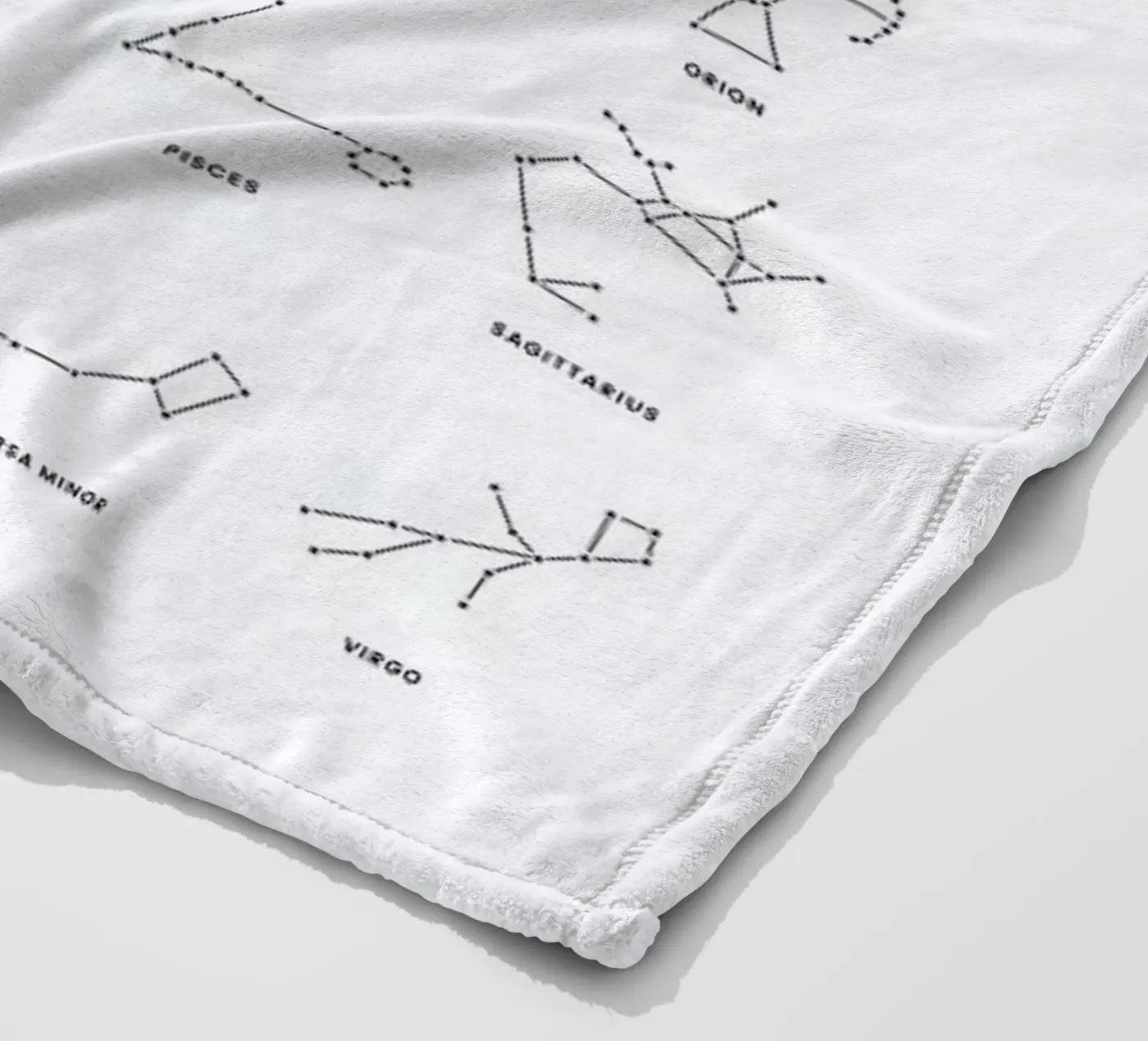 Constellation Chart fleece blanket by daylight design studio