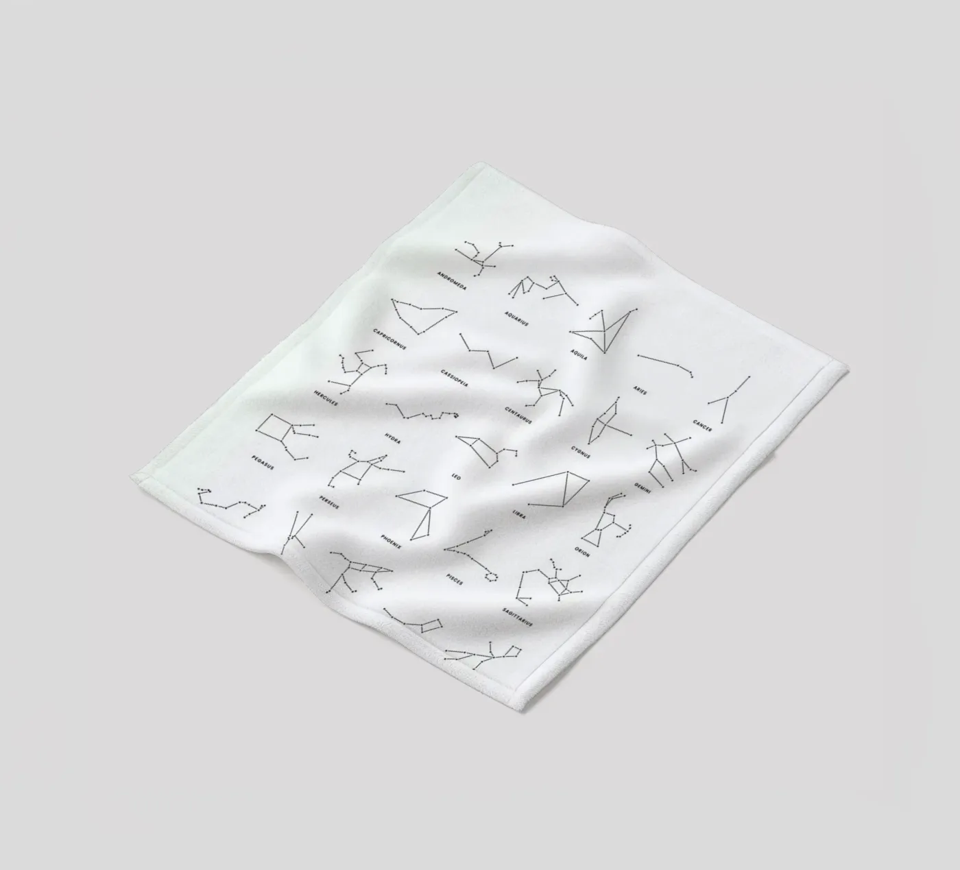 Constellation Chart fleece blanket by daylight design studio