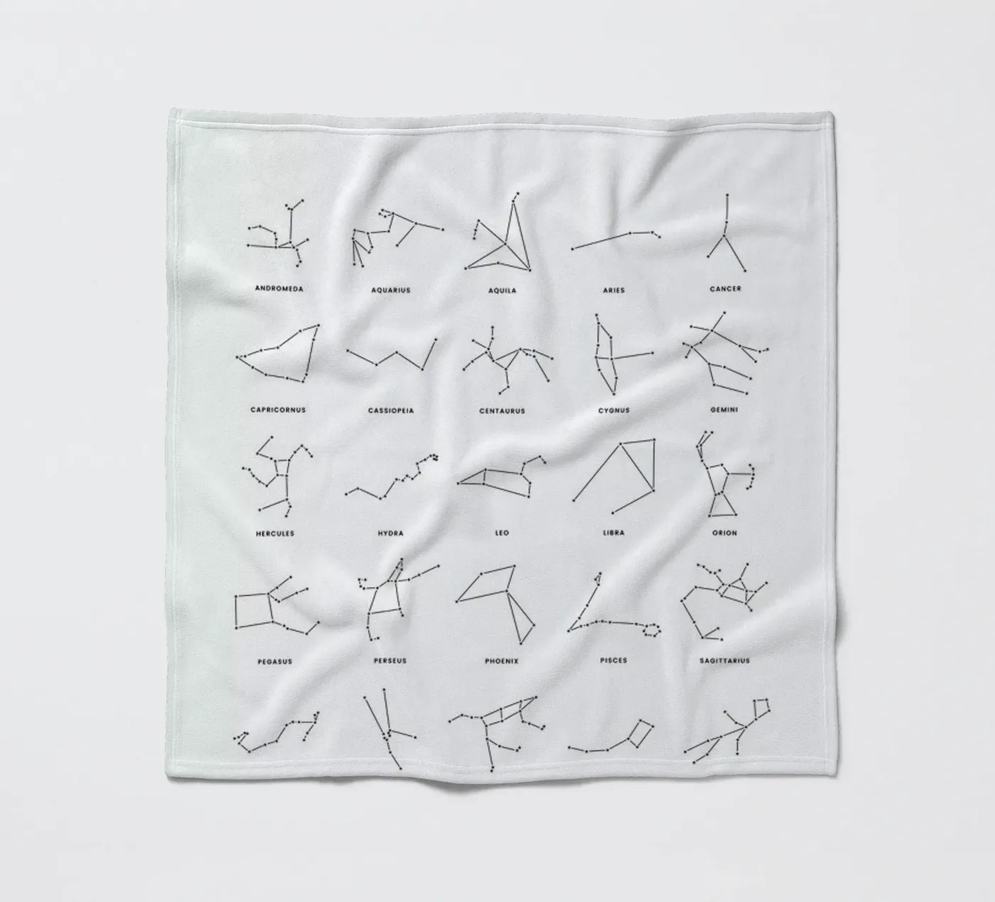 Constellation Chart fleece blanket by daylight design studio