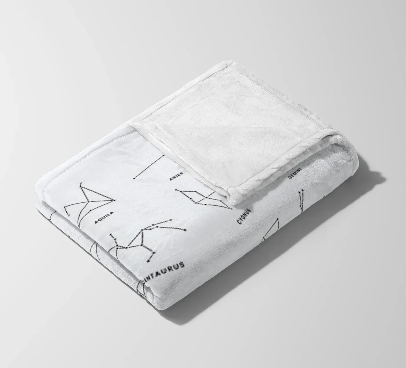 Constellation Chart fleece blanket by daylight design studio