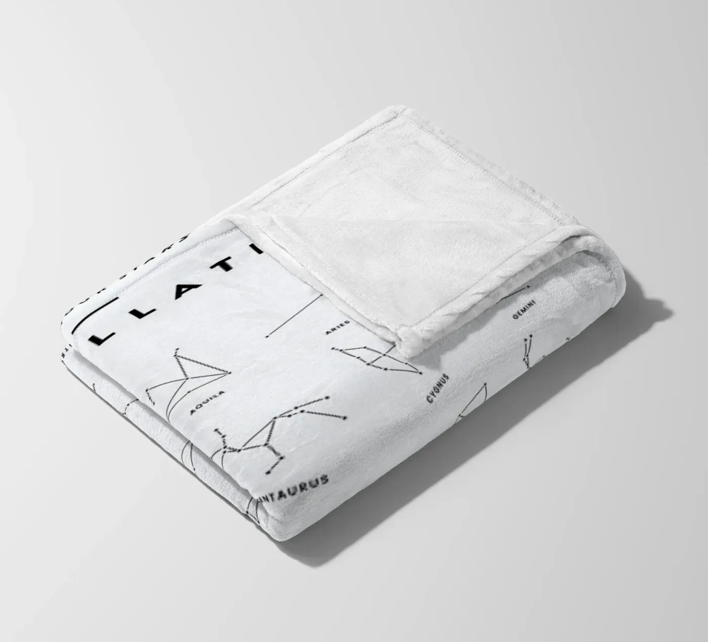 Constellation Chart fleece blanket by daylight design studio