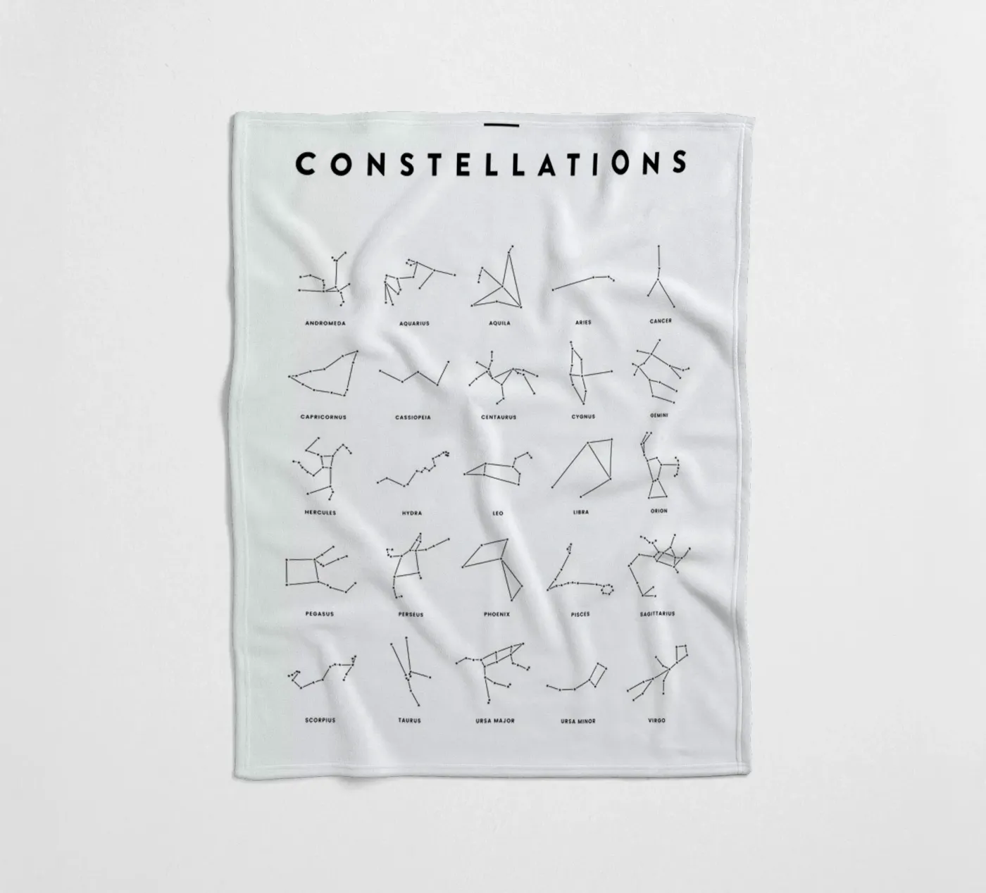 Constellation Chart Fleecedecke von daylight design studio