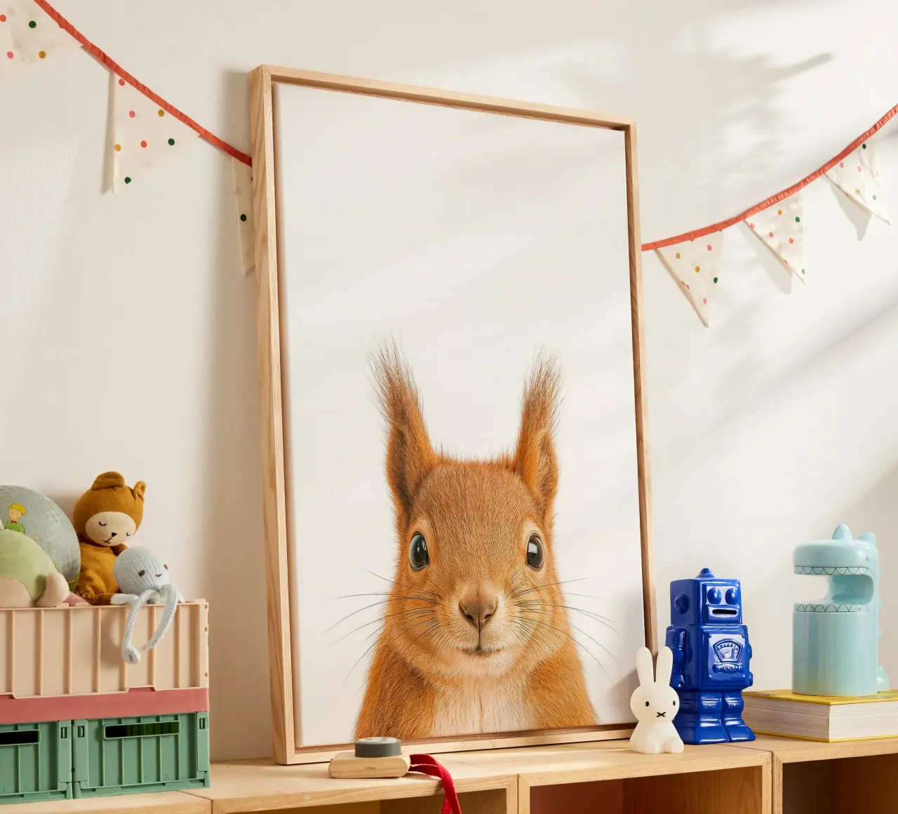 Studio Critter No. 2 - Nuts About You canvas by KidzStudio