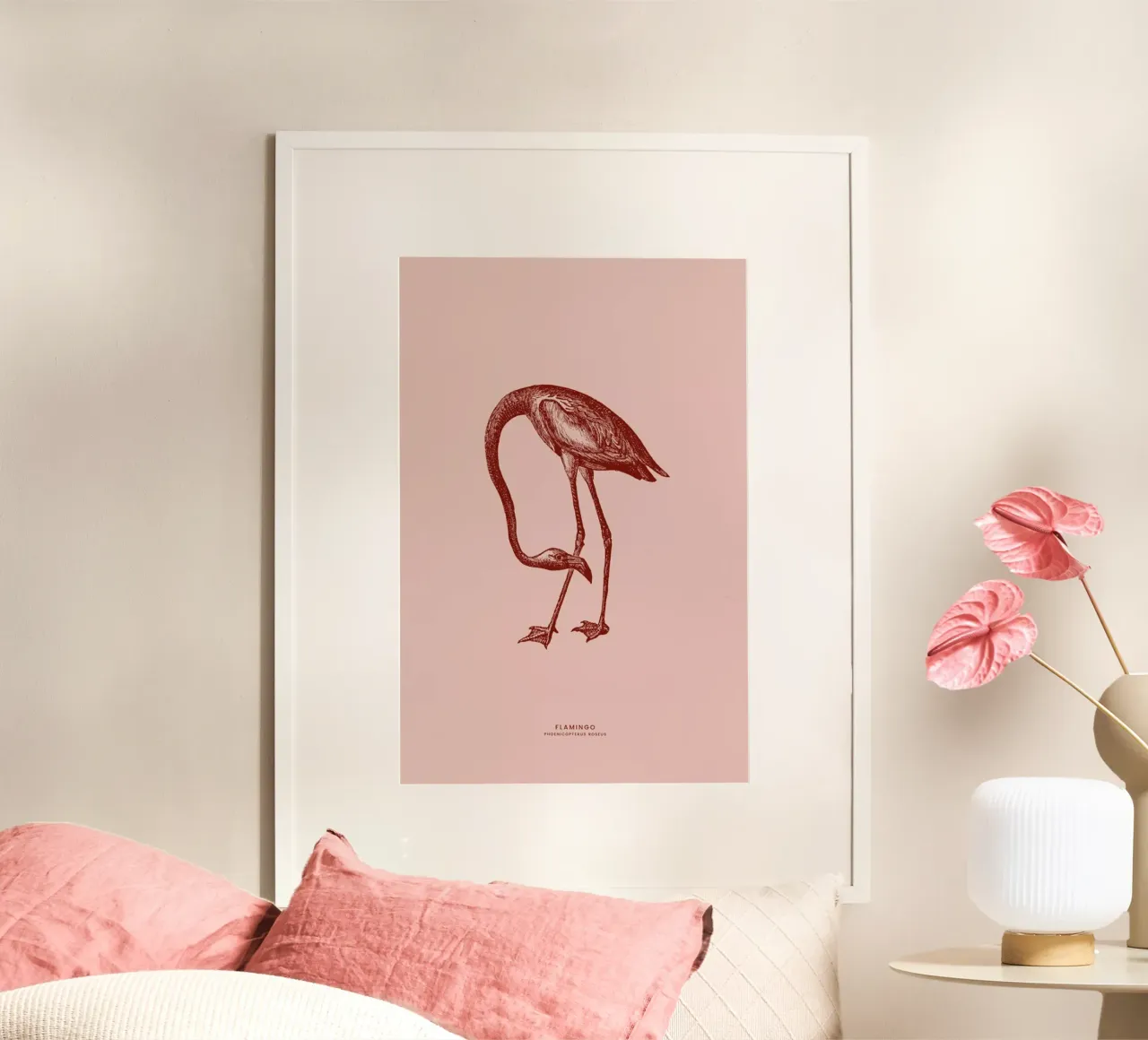 Flamingo II poster da Flora & Fauna