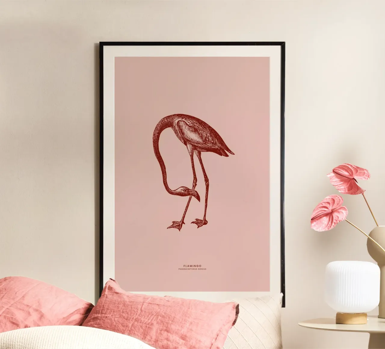Flamingo II poster da Flora & Fauna