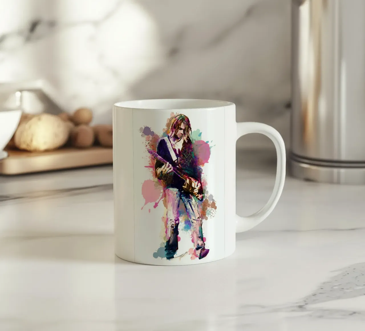 Kurt Cobain grunge tazza in ceramica da Hantamrata