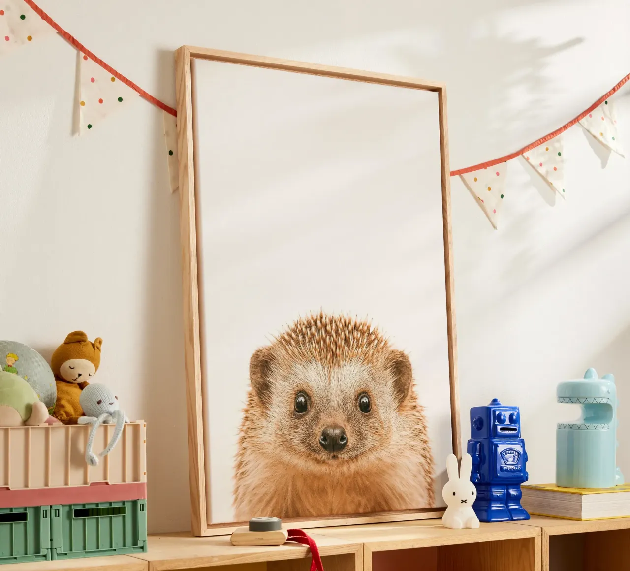 Studio Critter No. 6 - Little Spikeface tela con Cornice a cassetta da KidzStudio