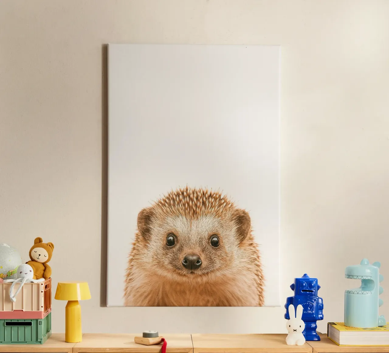 Studio Critter No. 6 - Little Spikeface tela con Cornice a cassetta da KidzStudio