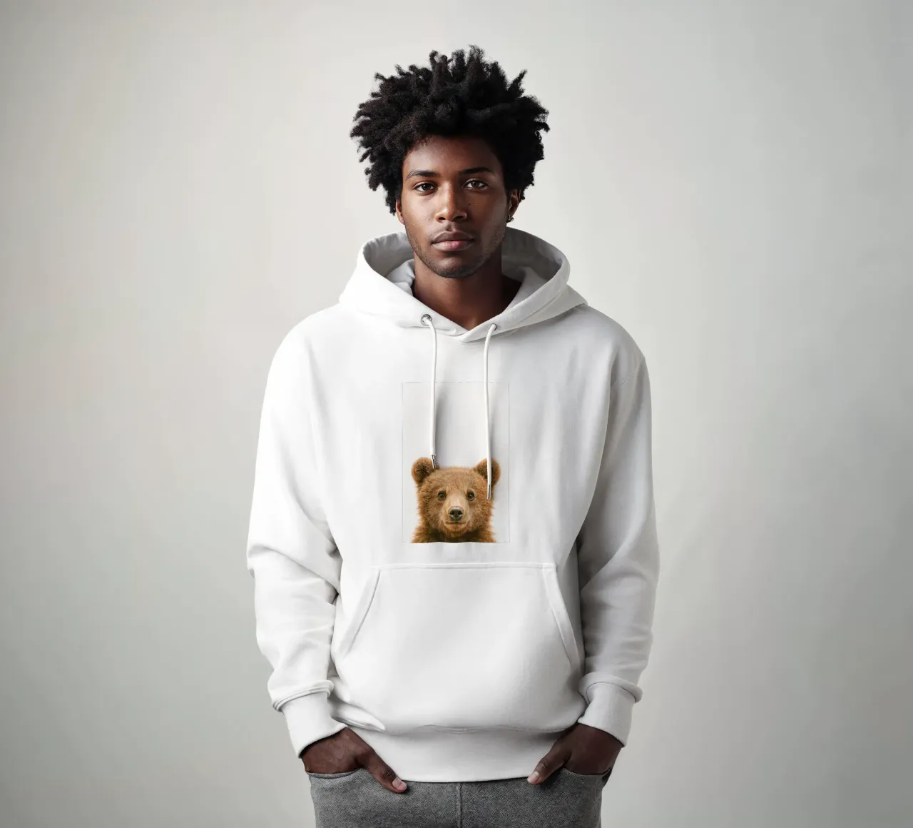 Studio Critter No. 7 - Baby Bruin felpa con cappuccio da KidzStudio