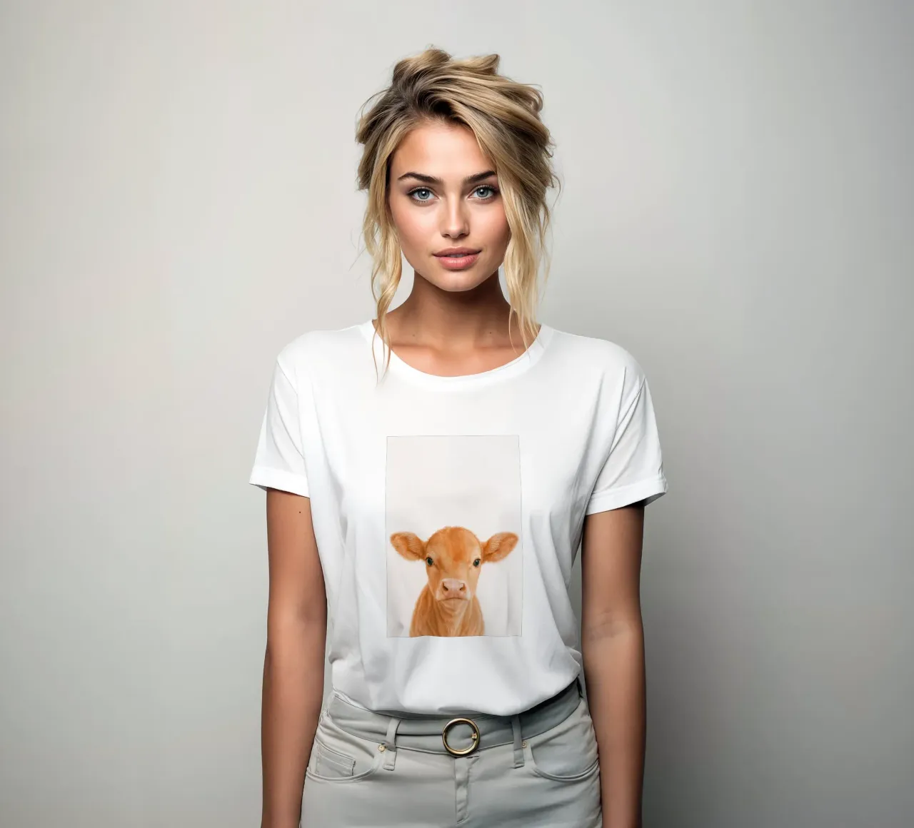 Studio Critter No. 9 - Baby Moo t-shirt da donna da KidzStudio