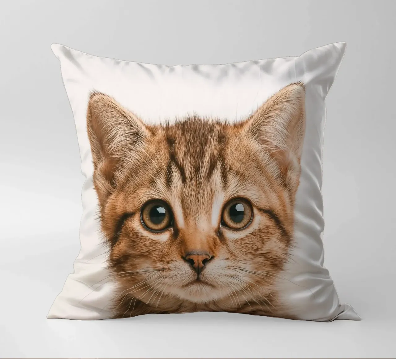 Studio Critter No. 10 - Little Feline Face cuscino da KidzStudio