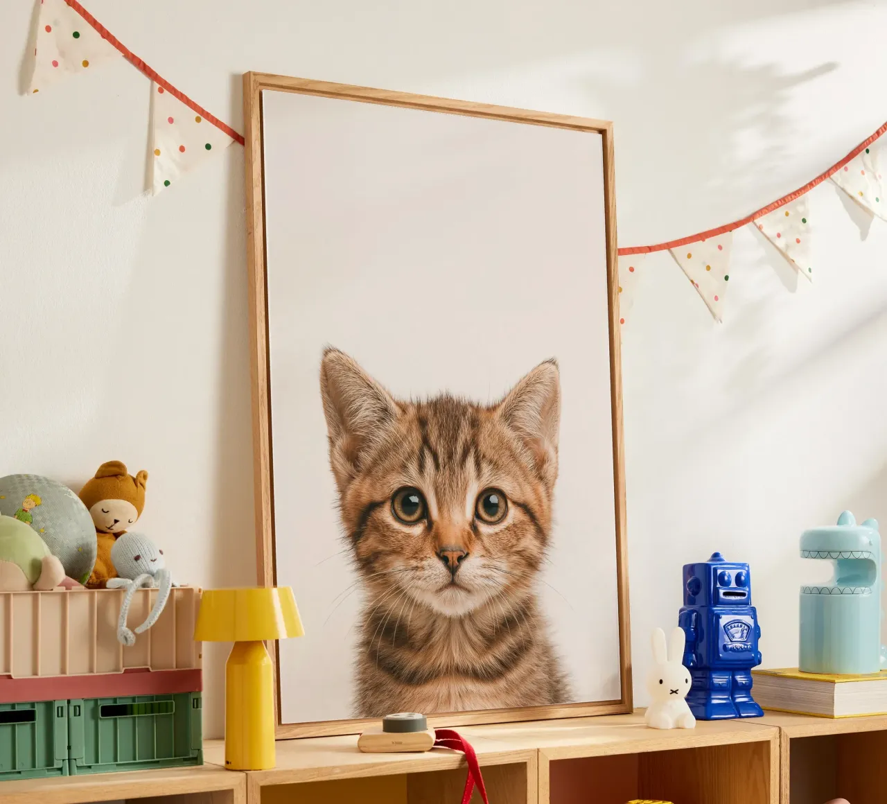 Studio Critter No. 10 - Little Feline Face plexiglass da KidzStudio