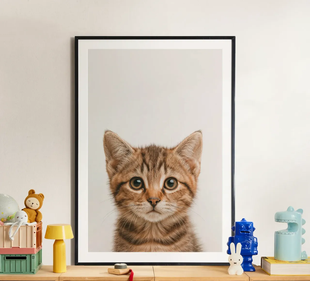 Studio Critter No. 10 - Little Feline Face carta hahnemühle da KidzStudio