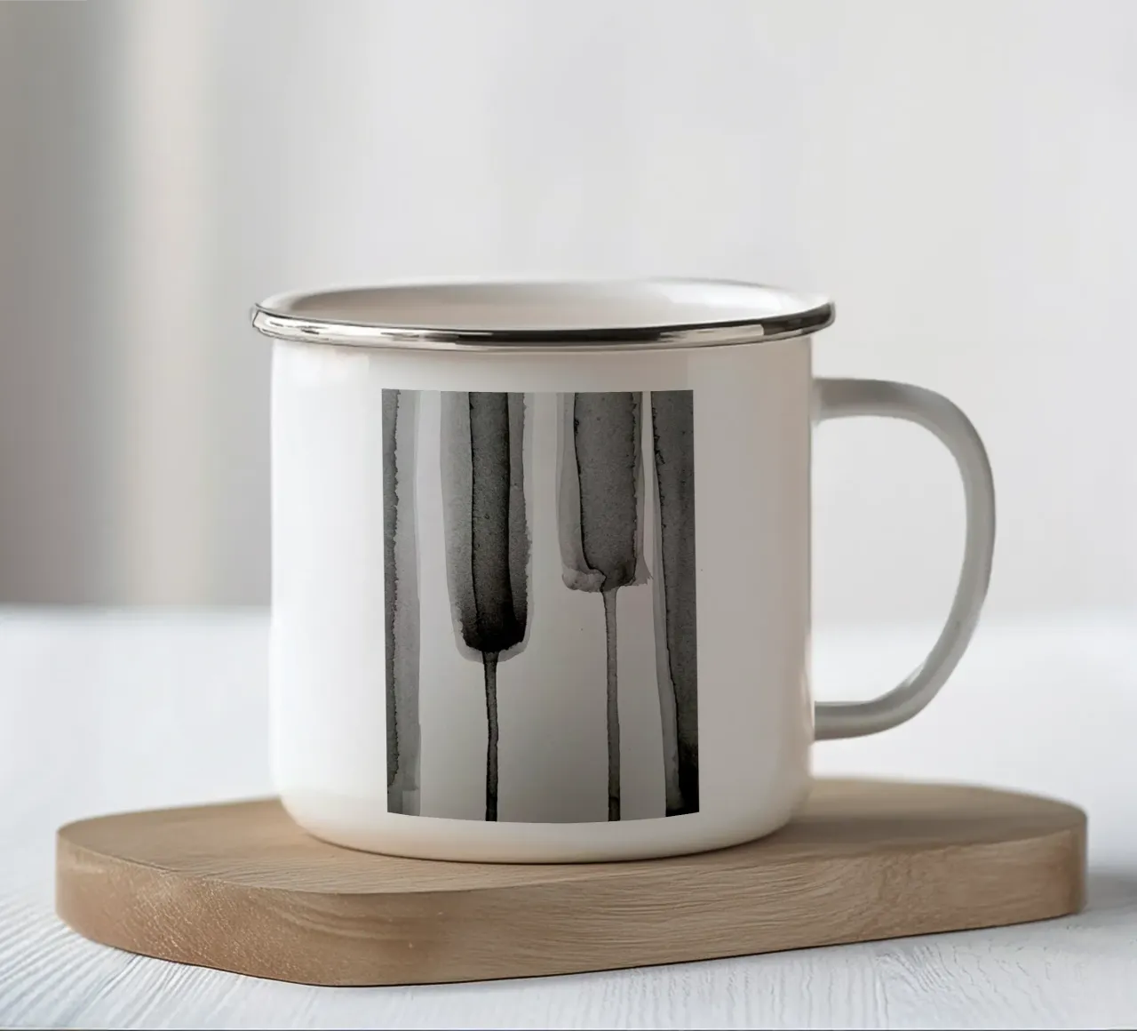 Brushstroke 1 tazza in smalto da FRITSCH&FRITSCH