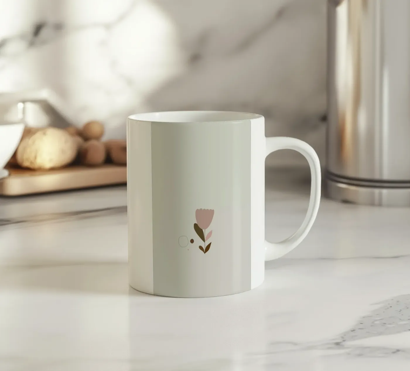 Flower2 ceramic mug by 170QM