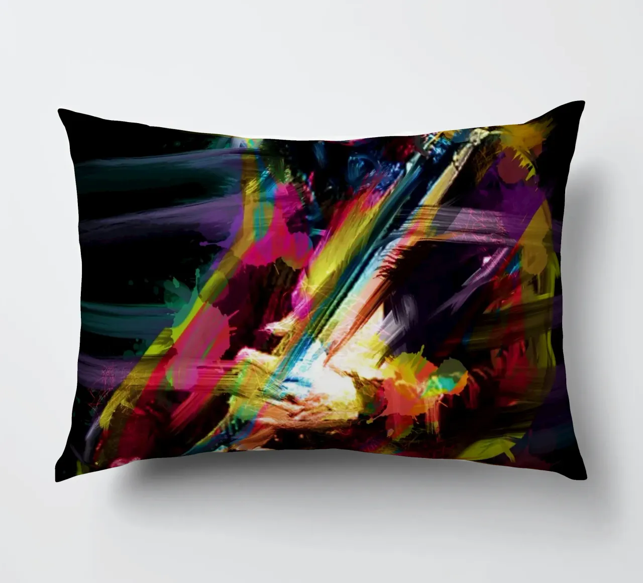 Jimmy Page astratto colorato pop art cuscino da Hantamrata
