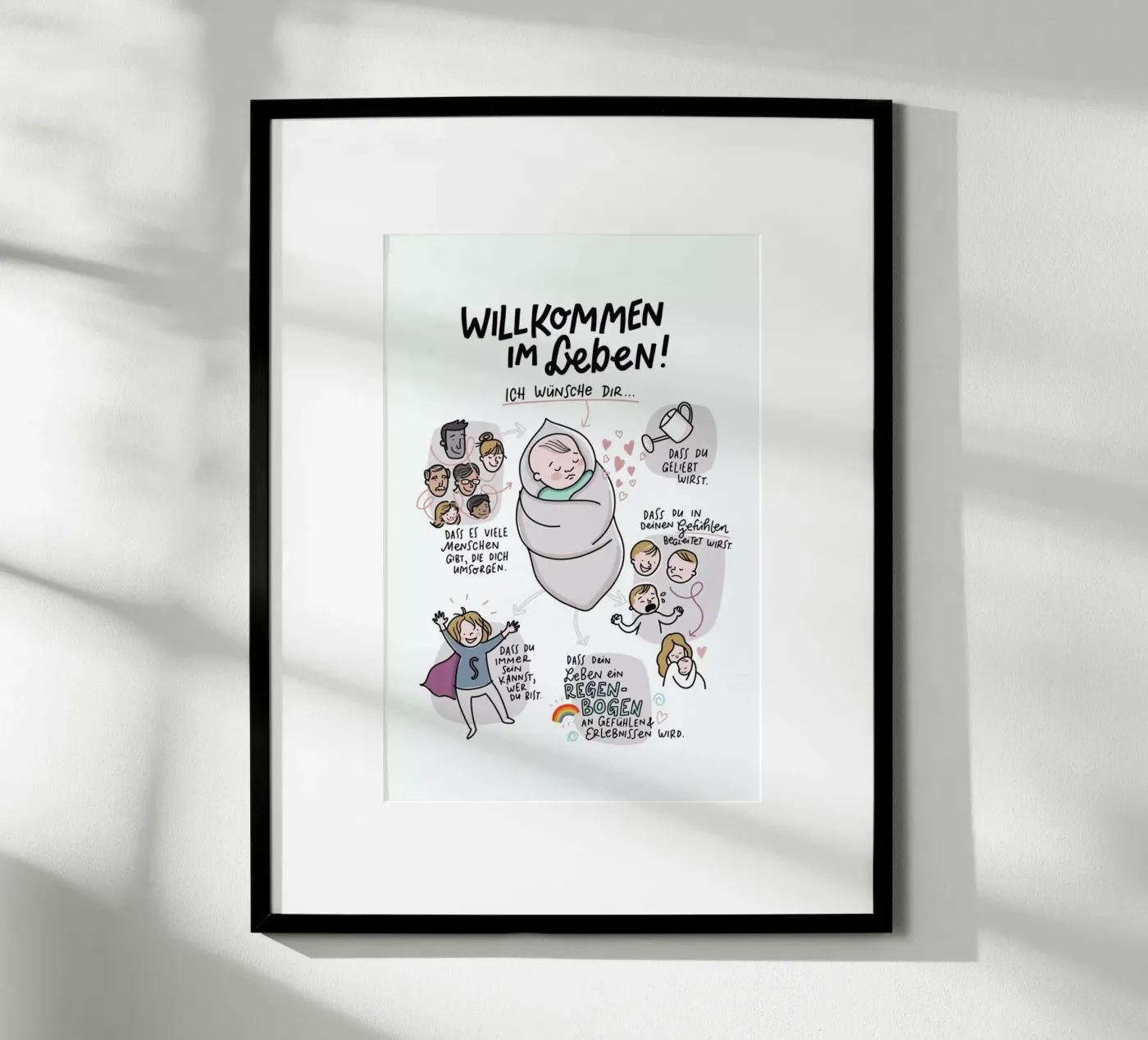Willkommen poster da Geborgen Wachsen x JUNIQE
