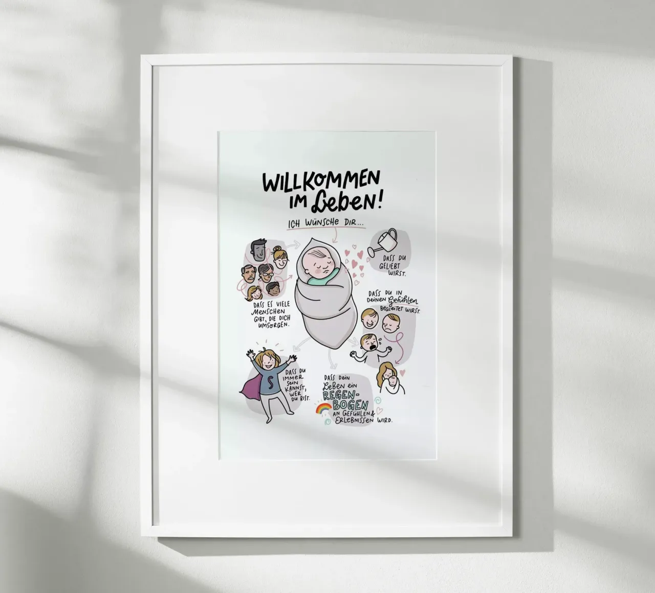 Willkommen poster da Geborgen Wachsen x JUNIQE