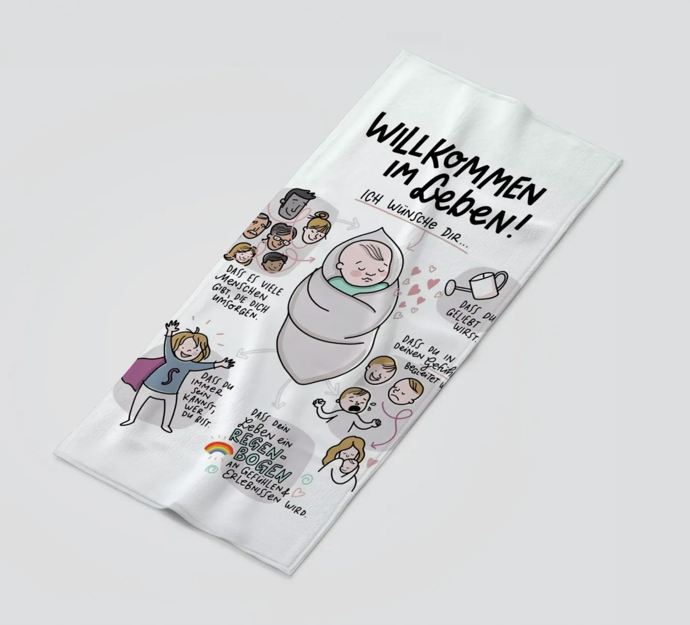 Willkommen telo mare da Geborgen Wachsen x JUNIQE