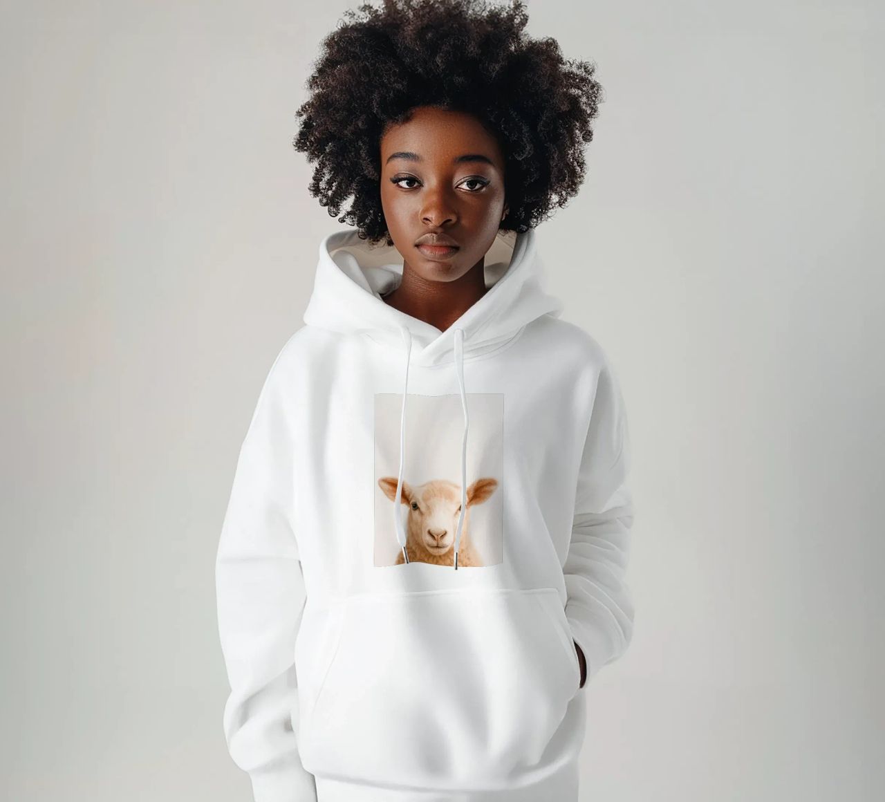 Studio Critter No. 13 - Little Woolface felpa con cappuccio da KidzStudio