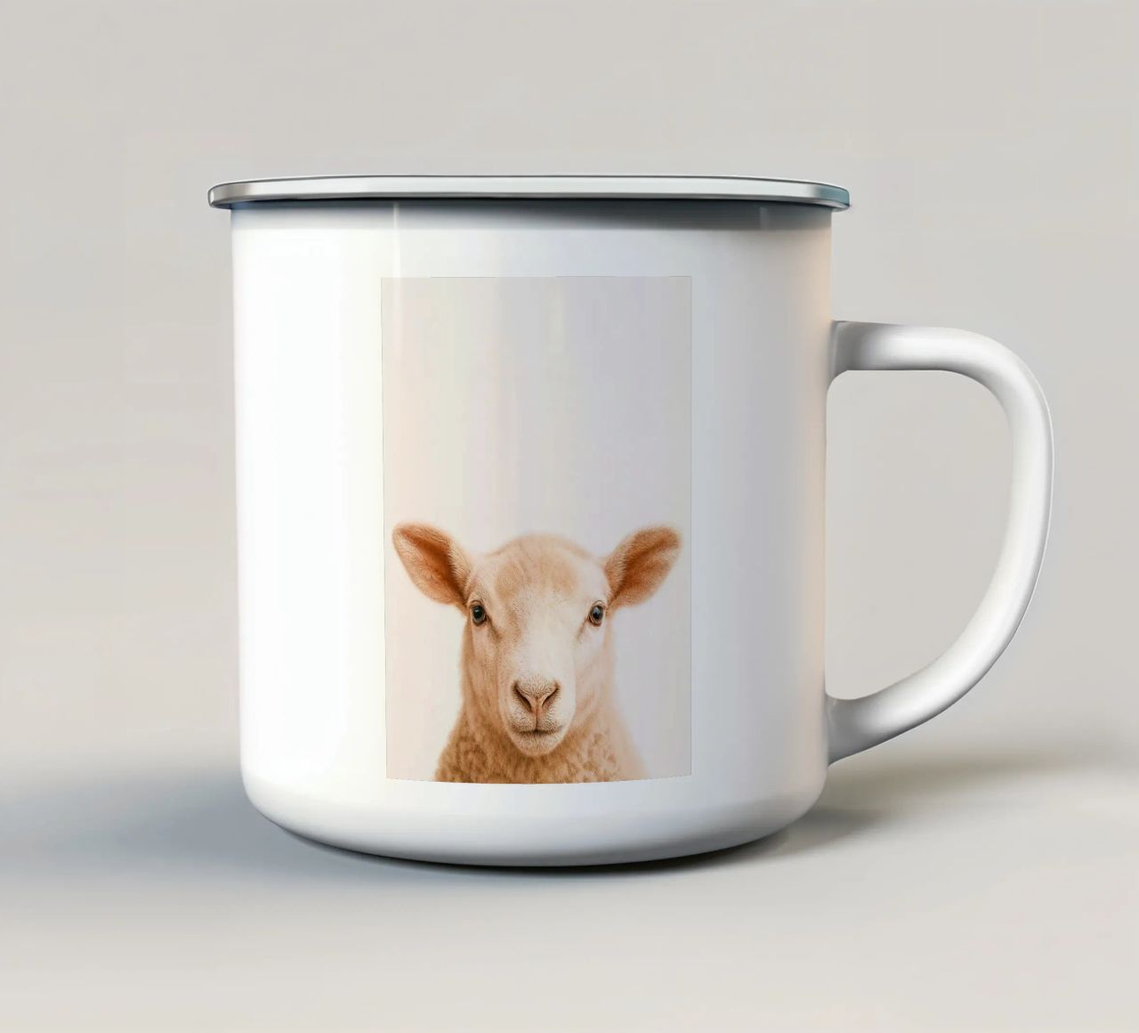 Studio Critter No. 13 - Little Woolface tazza in smalto da KidzStudio