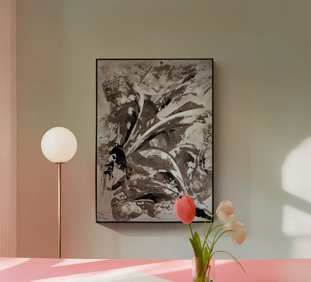 SEPIA 52 plexiglass da Thierry Vobmann Abstract painting