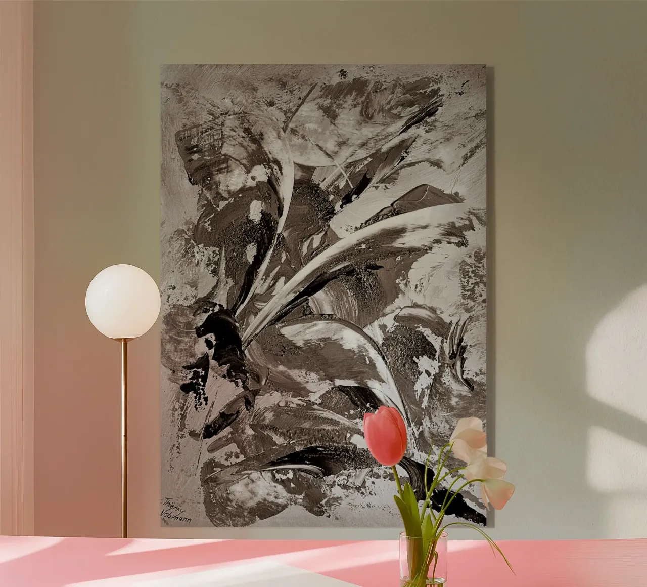 SEPIA 52 plexiglass da Thierry Vobmann Abstract painting