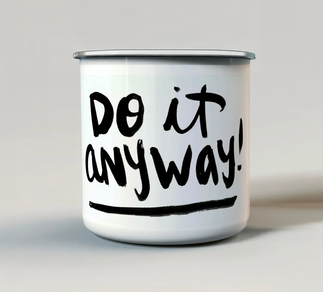Do It Anyway enamel mug by Dead Language